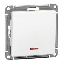 Изображение товара Systeme Electric Wessen 59 Бел Выключатель 1-клавишный 10АХ с подсветкой