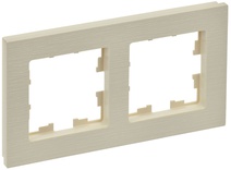 Изображение товара IEK BRITE DECOR Бежевый рифленый Рамка 2-м РУ-2-Бр