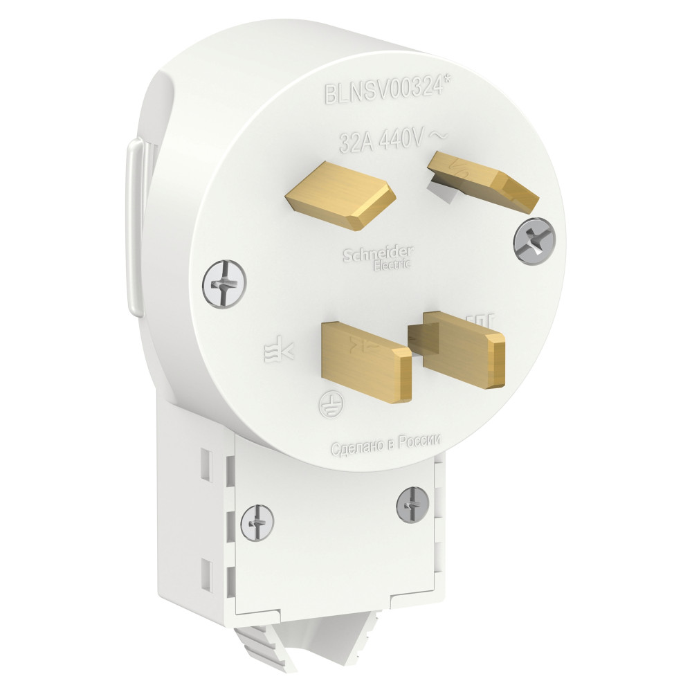 Изображение товара Systeme Electric Blanca внутр Бел Вилка силовая 3Р+N 32А, 400В Изображение товара Systeme Electric Blanca внутр Бел Вилка силовая 3Р+N 32А, 400В