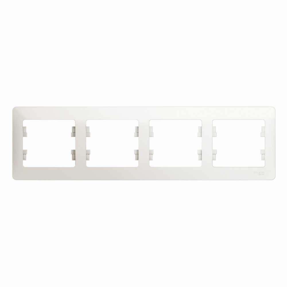 Изображение товара Systeme Electric Glossa Перламутр Рамка 4-ая, горизонтальная