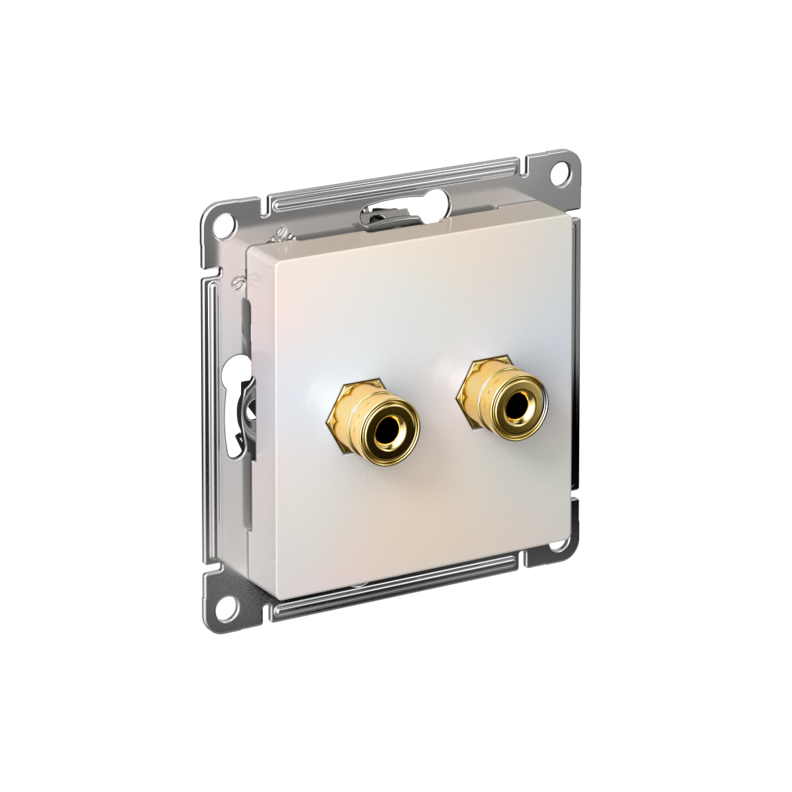 Изображение товара Systeme Electric AtlasDesign Жемчуг Аудиорозетка двухместная