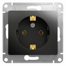Изображение товара Systeme Electric Glossa Антрацит Розетка с/з, 16А