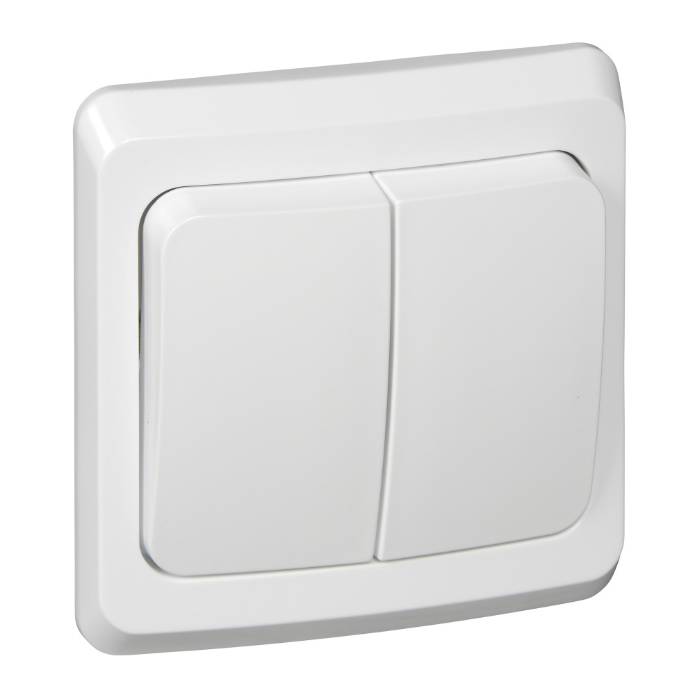Изображение товара Systeme Electric Этюд Бел Выключатель 2-клавишный