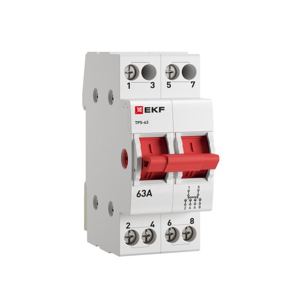 Изображение товара EKF PROxima Трехпозиционный переключатель ТПС-63 2P 63А.