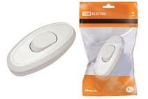 Изображение товара TDM Выключатель на шнур 6А 250В белый