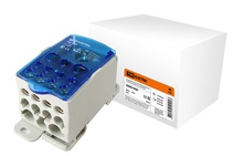 Изображение товара TDM Распределительный блок на DIN-рейку РБ-250 1П 250А (1х120/2x35+5x16+4x10) Изображение товара TDM Распределительный блок на DIN-рейку РБ-250 1П 250А (1х120/2x35+5x16+4x10)