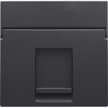 Изображение товара Niko Антрацит Накладка на розетку RJ