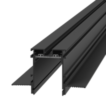 Изображение товара DesignLed SY-С-601201-RC-2-BL-M, 2мТрек SY низковольтный встраиваемый, черный SY-С-SL-601201-RC-2-BL, 2м, в комплекте торцевые заглушки 2шт и комплект