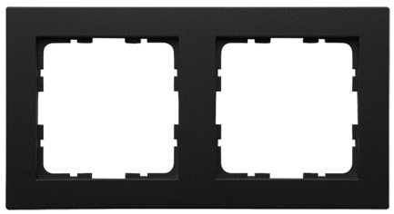 Изображение товара Jasmart G-Classic Черный матовый — рамка 2-ая, скрытый монтаж