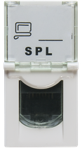 Изображение товара SPL Розетка RJ 45 Mosaic категория 5е UTP 1 модуль белая (076551 - SPL - 200006)