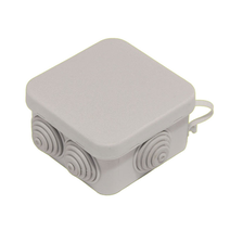 Изображение товара Hegel Коробка разветвительная д/откр монтажа с 6 мембранными вводами, внутр разм 70x70х40 мм, квадрат, IP55