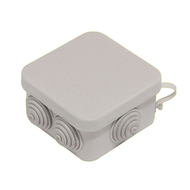 Изображение товара Hegel разветвительная квадратная коробка d открыт монтажа 6 мембран вводов IP55 70x70x40 мм