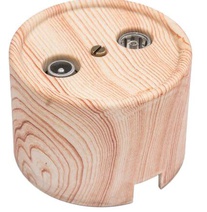 Изображение товара BIRONI Лизетта Пластик Карельская сосна Розетка R/TV-SAT проходная