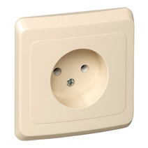 Изображение товара Systeme Electric Этюд Крем Розетка 1-ая б/з без шторок
