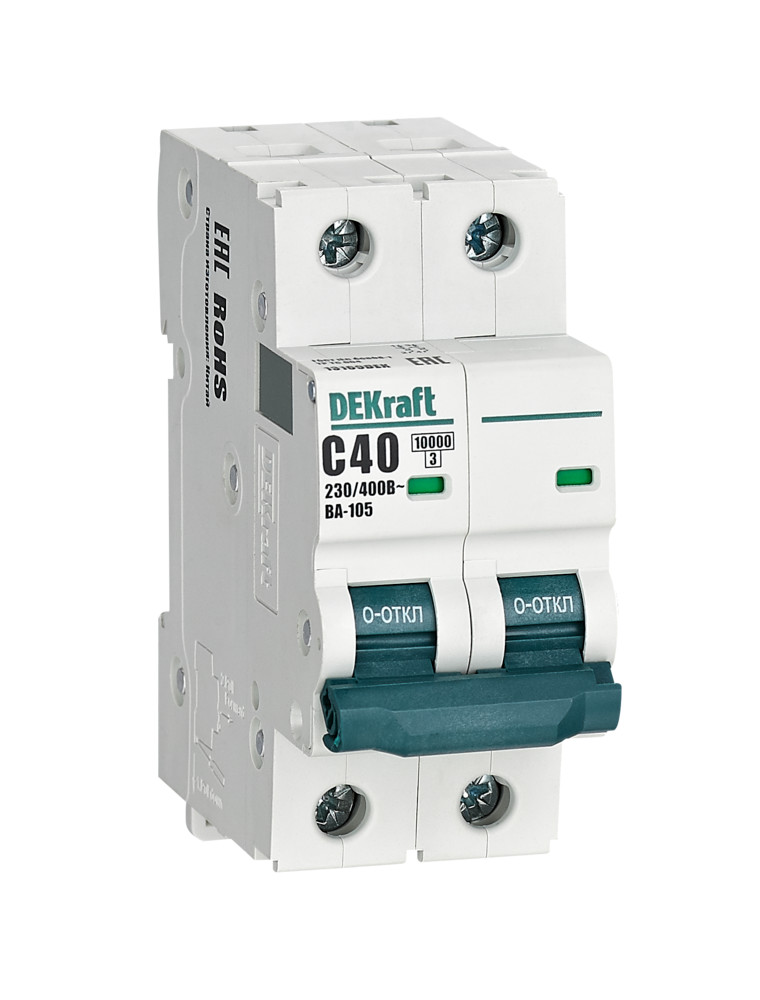 Изображение товара Dekraft Автоматический выключатель ВА105-2P-040A-C