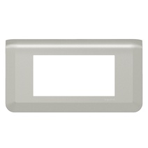 Изображение товара Legrand Mosaic рамка 4 модуля алюминий — стиль и надёжность