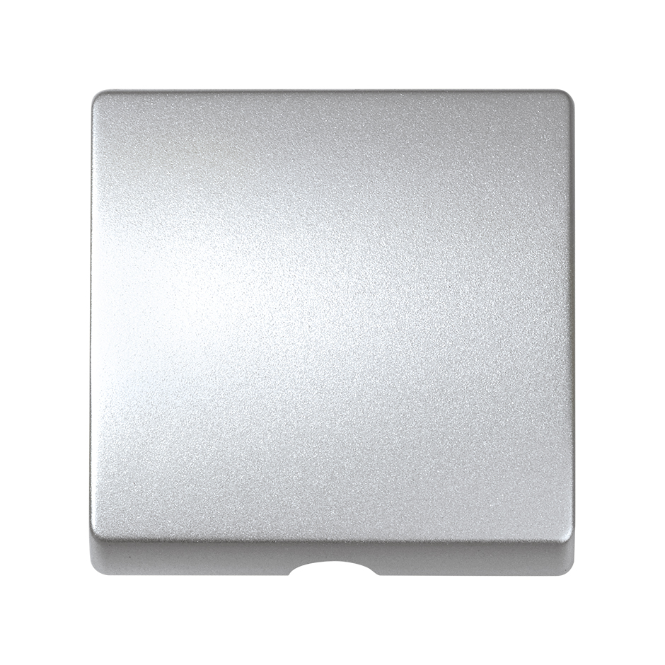 Изображение товара Simon Detail Алюминий накладка на шнуровой выкл кабельный вывод Белый безвинтовое крепление