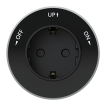 Изображение товара Systeme Electric MultiTrack Антрацит Розетка 2К+З круглая 16А/250В