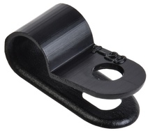 Изображение товара IEK Скоба крепежная 5мм нейлоновая черная (50шт)