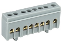 Изображение товара IEK Шина L фаза в корп изол на DIN-рейку ШНИ-6х9-8-К-Ср