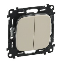 Изображение товара Legrand Valena ALLURE DIY Сл.кость Выключатель 2-х клавишный 10А 250В.