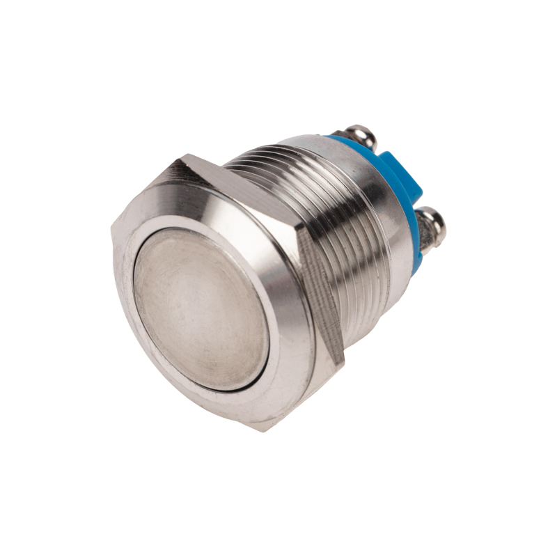 Изображение товара REXANT Кнопка антивандальная Ø19 Б/Фикс (2с винт) (ON)-OFF плоская.