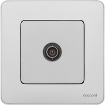Изображение товара Legrand/Daccord INSPIRIA Алюминий Розетка TV - проходная - 14 дБ - 5-862 мГц.