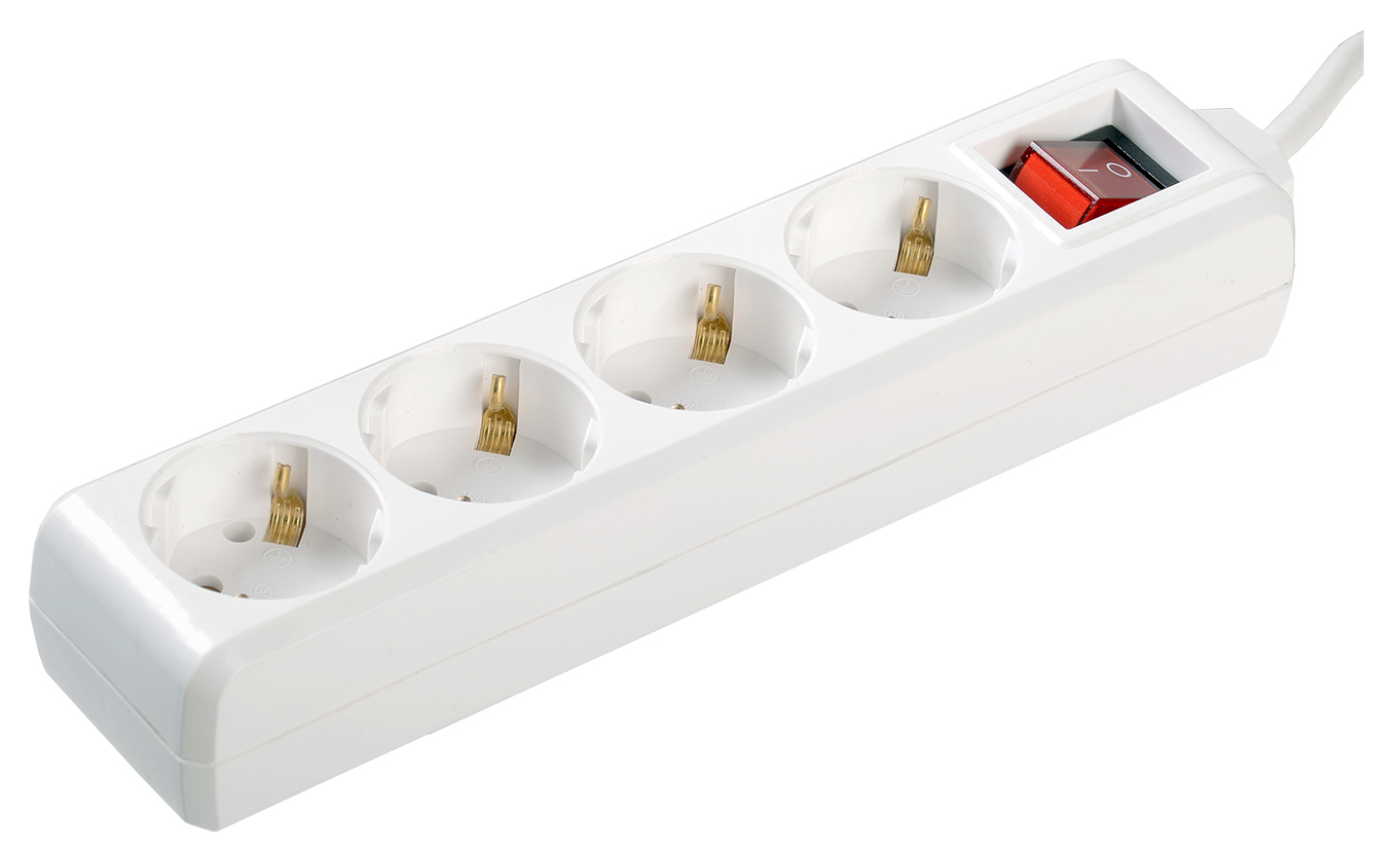 Изображение товара IEK Удлинитель У04К-выключатель 4 места 2Р+PЕ/1,5 метра 3х1мм2 16А/250