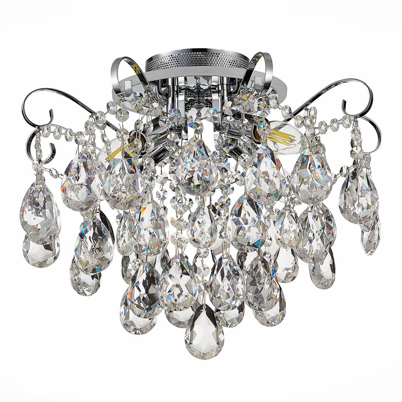 Изображение товара Evoluce потолочный светильник SLE160002-04, хром/прозрачный, LED 4+1*40/5W