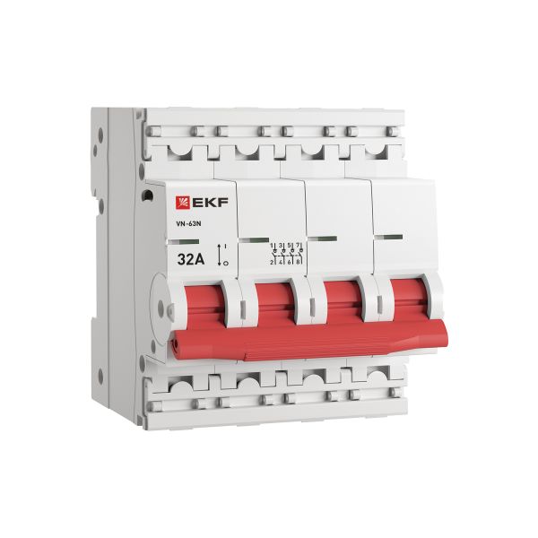 Изображение товара EKF PROxima ВН-63N 4P 32A - выключатель нагрузки