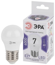 Изображение товара ЭРА Лампа светодиодная STD LED P45-7W-860-E27 7Вт шар холодный дневной свет Е27