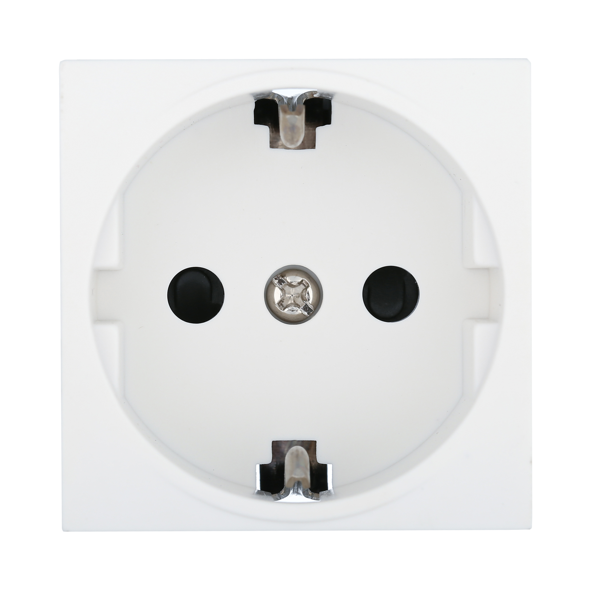 Изображение товара Ecoplast LK45 Розетка с з/к, со шторками матовая поверхность (белый)