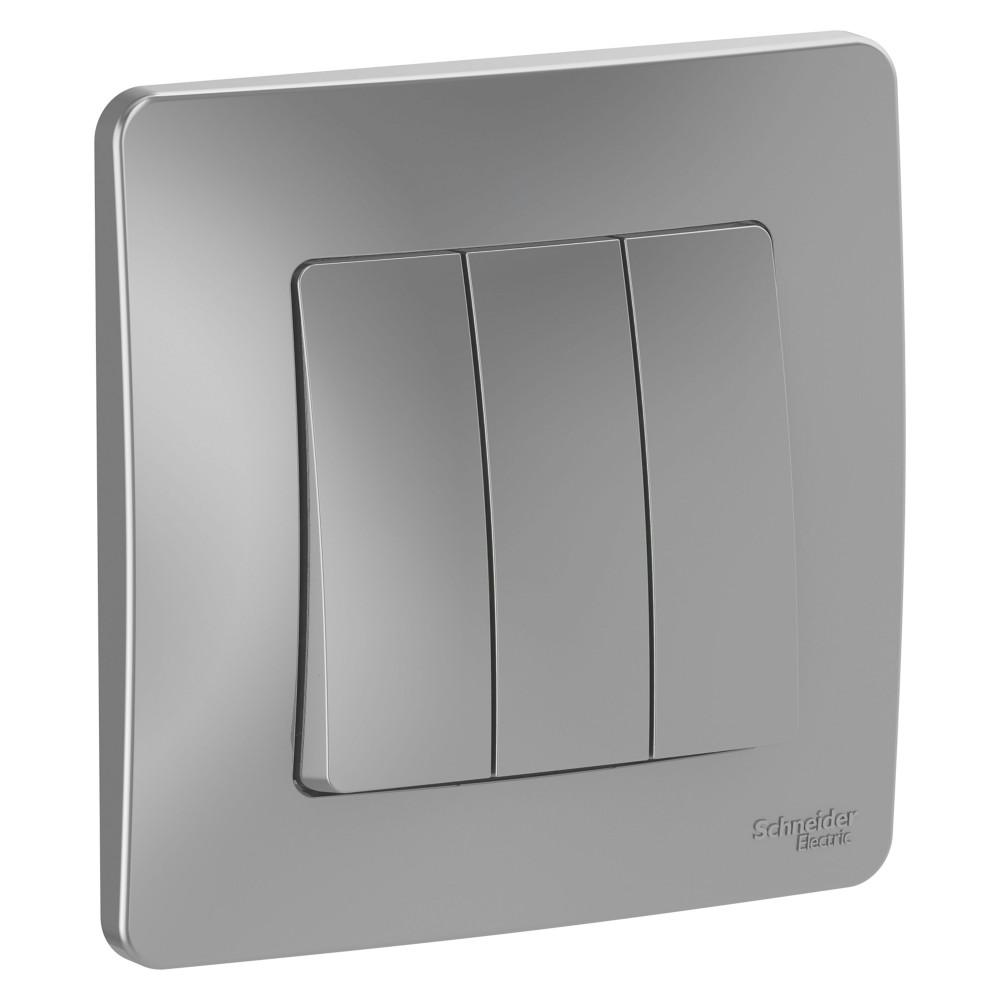 Изображение товара Systeme Electric Blanca внутр Алюминий Выключатель 3-клавишный, 10А, 250B Изображение товара Systeme Electric Blanca внутр Алюминий Выключатель 3-клавишный, 10А, 250B