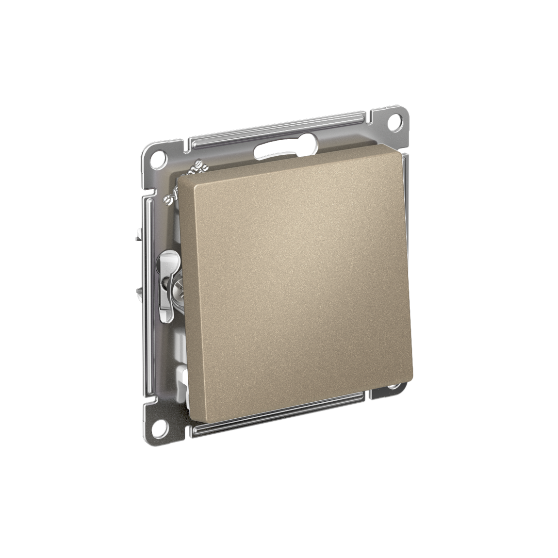 Изображение товара AtlasDesign 1-клавишный шампань, 250 В, 10 А, механизм