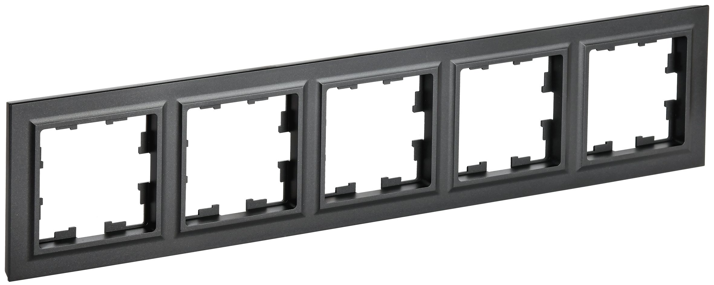 Изображение товара IEK BRITE BASE Черный Рамка 5-мест. РУ-5-БрЧ