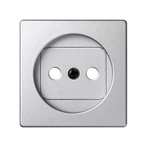 Изображение товара Simon 82 Detail Алюминий Накладка на 2-х полюсн. розетку 2Р без заземления