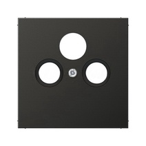 Изображение товара JUNG EcoProfi Черный матовый Накладка для розетки TV-FM-SAT