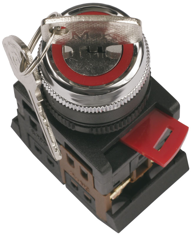 Изображение товара IEK Переключатель АKS-22 черн. с ключ. 2 полож. I-O 1з+1р Изображение товара IEK Переключатель АKS-22 черн. с ключ. 2 полож. I-O 1з+1р