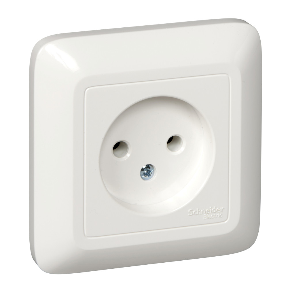 Изображение товара Schneider Electric Wessen Прима внутр Бел Розетка 1-ая б/з без шторок 10А (в сборе) (опт.упак.)