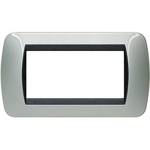 Изображение товара BT LV Светлый Алюминий Рамка на 4 модуля.