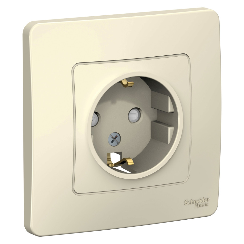Изображение товара Systeme Electric Blanca внутр Молочная Розетка с/з со шторками, 16А, 250В