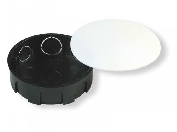 Изображение товара Hegel Коробка монтажная, разветвительная для сплошных стен круглая с крышкой,7 выводов,диам.32