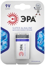 Изображение товара ЭРА Батарейки 6LR61-1BL SUPER Alkaline (12/96/5760)