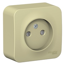 Изображение товара Розетка Blanca Systeme Electric открытой установки без заземления с шторками