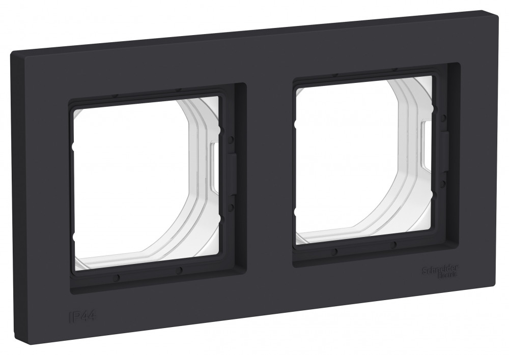 Изображение товара Systeme Electric AtlasDesign Aqua Карбон Рамка 2-ая IP44