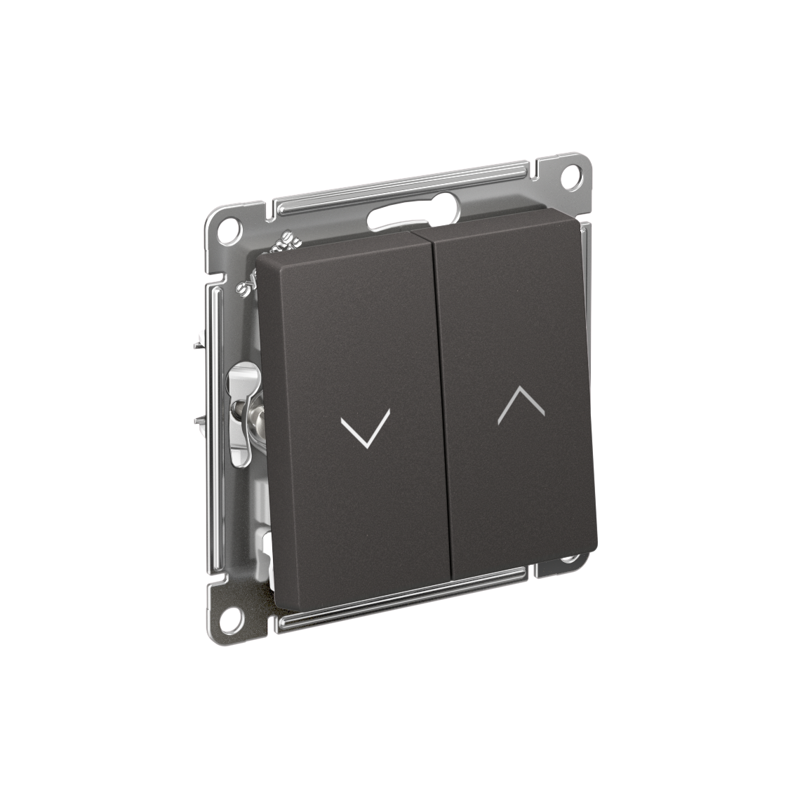 Изображение товара Systeme Electric AtlasDesign Базальт Выключатель 2-клавишный жалюзи, 10А, механизм