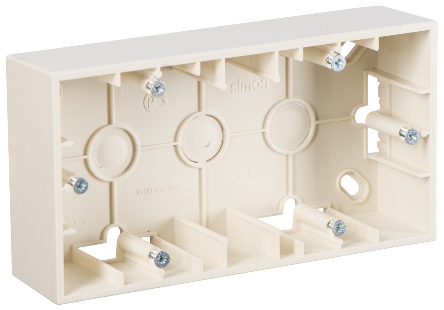 Изображение товара Simon 15 Бежевая Коробка 2-ая для наружного монтажа