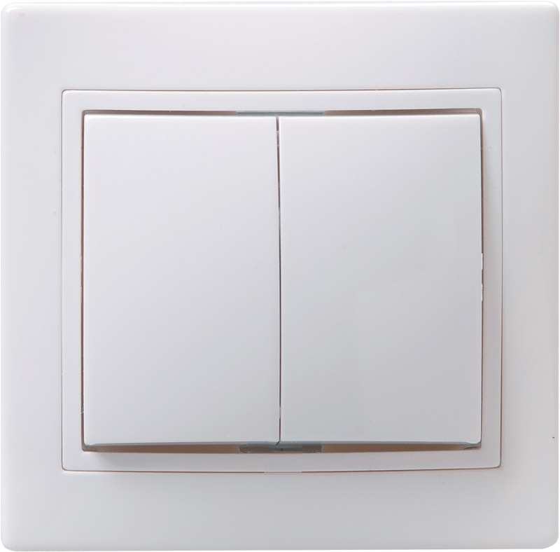 Изображение товара KVARTA ВС10-2-0-КБ выключатель 2-клавишный 10 А 250 В