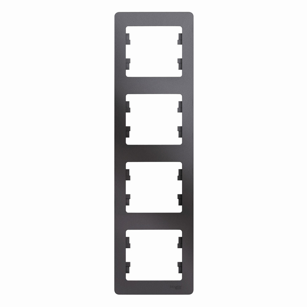 Изображение товара Systeme Electric Glossa Графит Рамка 4-ая, вертикальная Изображение товара Systeme Electric Glossa Графит Рамка 4-ая, вертикальная