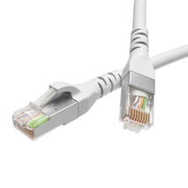 Изображение товара DKC Патч-корд экранированный CAT5E F/UTP 4х2, LSZH, белый, 1.0м